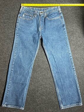 Carhartt Men's Straight-Leg Jeans in Medium Blue Wash